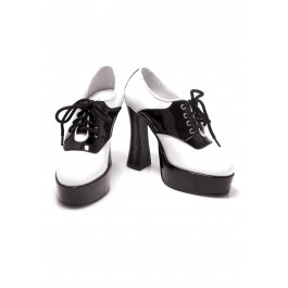 5 Inch Chunky Heel Saddle Shoe Women'S Size Shoe