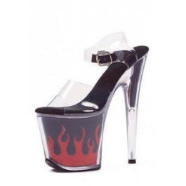 8 Inch Heel Sandal Women'S Size Shoe With Fire Platform