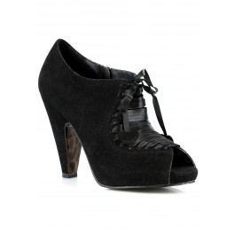 3 Inch Black Shoe With Laces