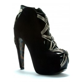 5 Inch Bootie With Accent And Silver Trim