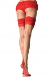 Valentine's Day Sheer Cuban Heel Stocking