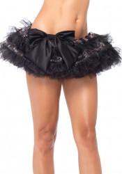Sequin And Organza Ruffle Petticoat Skirt
