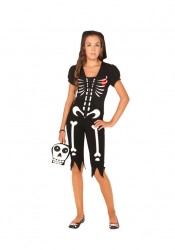4 Pc. Costume Includes Hoodie Capris Skirt And Purse. Glow In The Dark