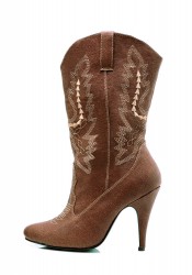 Women's 4 Inch Heel Ankle Cowgirl Boot With Stiletto Heel
