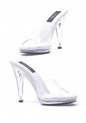 4.5 Inch Heel Clear Mule Women'S Size Shoe