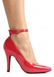 4 Inch Heel B Width Pump Women'S Size Shoe With Ankle Strap