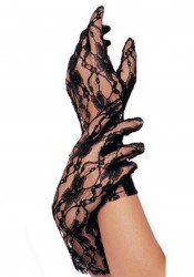 Lace Wrist Length Gloves